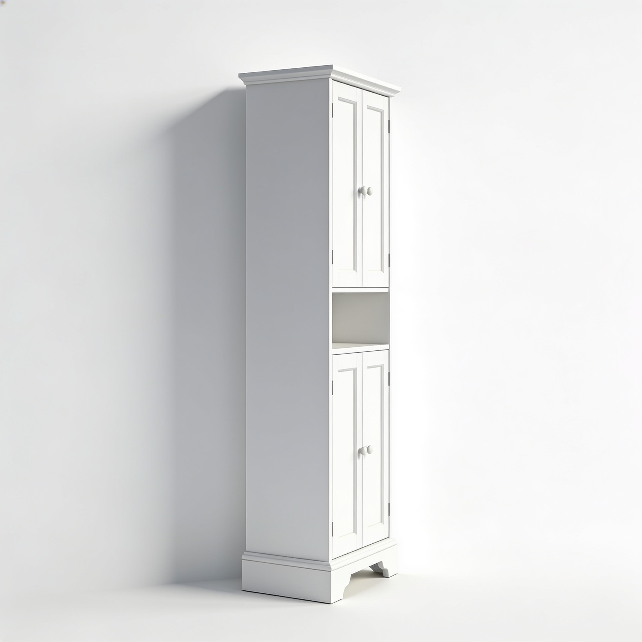 Martzp VASAGLE BBC775W03 100 cm Height Bathroom Cabinet with Multisocket, 3 Drawers, 1 Door, 2 Adjustable Shelves, Cabinet for Dining Room, Kitchen, Living Room, Cloud White