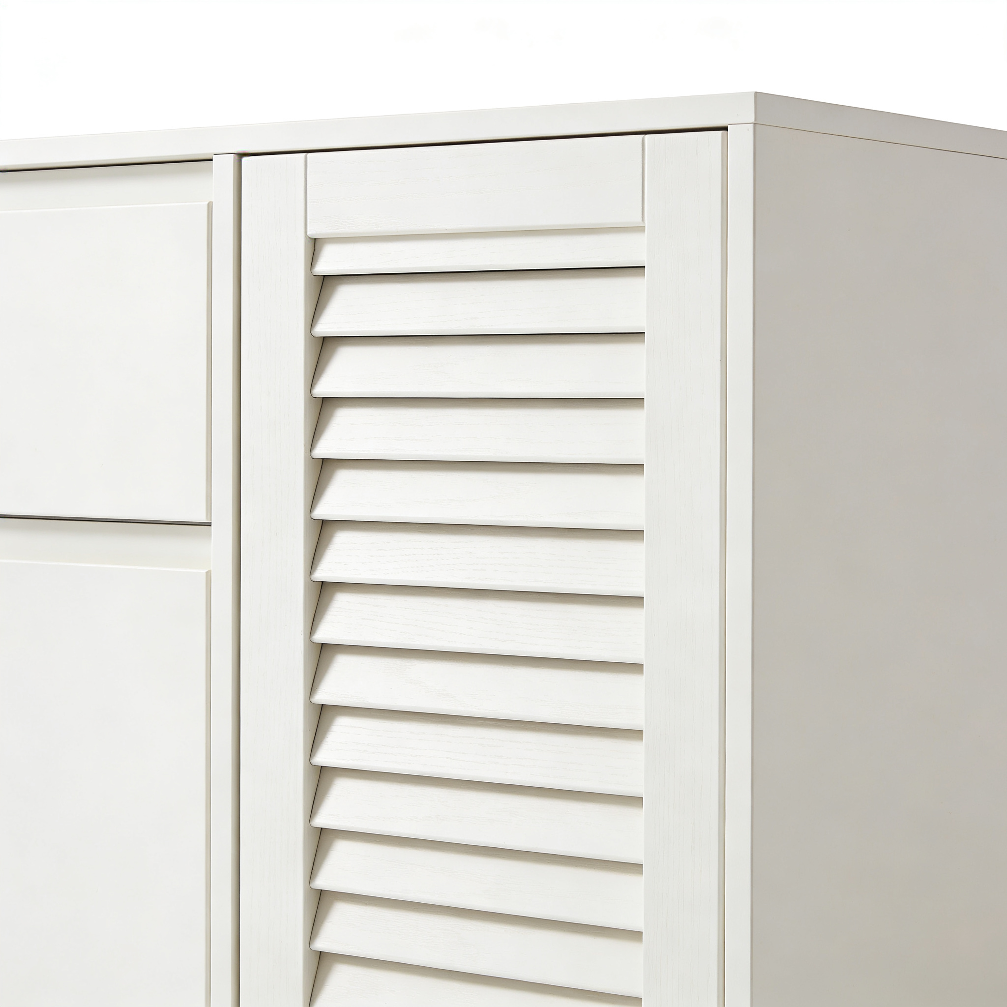 Martzp Relaxdays MDF Bathroom Cabinet with Drawer, Slat Design with One Door, HLP: 80 x 30.5 x 30.5 cm, White
